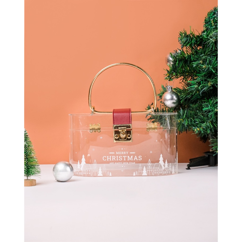 Acrylic Box / Box Akrilik Packaging Hampers Christmas - Gleesa Box