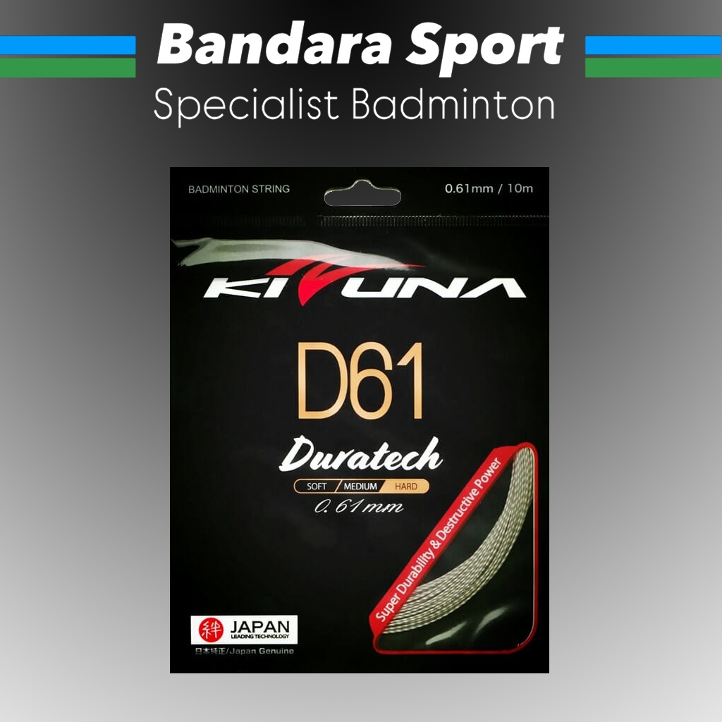 STRING KIZUNA D61 Duratech | 0.61 mm Senar Raket Badminton Bulutangkis