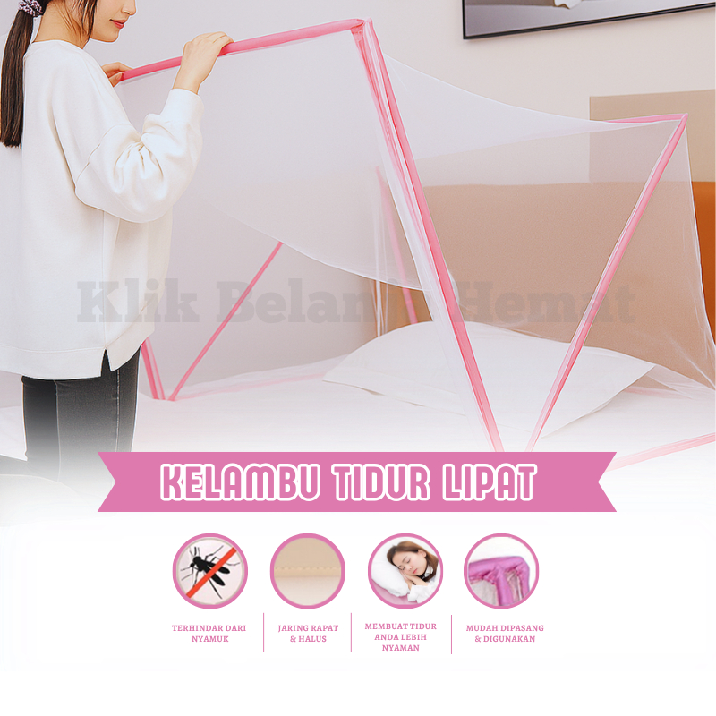 Kelambu Kotak Anti Nyamuk / Kelambu Kotak Lipat Portable Semua Jenis Ukuran / Kelambu Nyamuk Kotak /