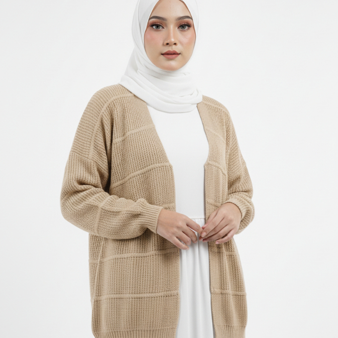 Adamknit - Mango Polos Atasan Cardigan Oversize Rajut Knit Premiun