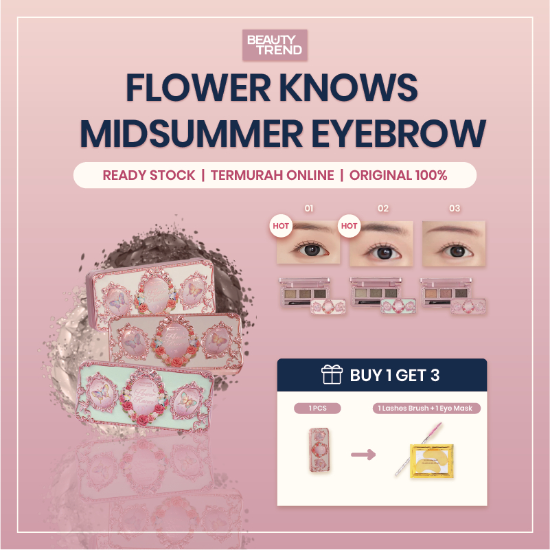 [READY ORI] Flower Knows Eyebrow Flower Knows Midsummer Eyebrow Powder Palette Flower Knows Eyebrow