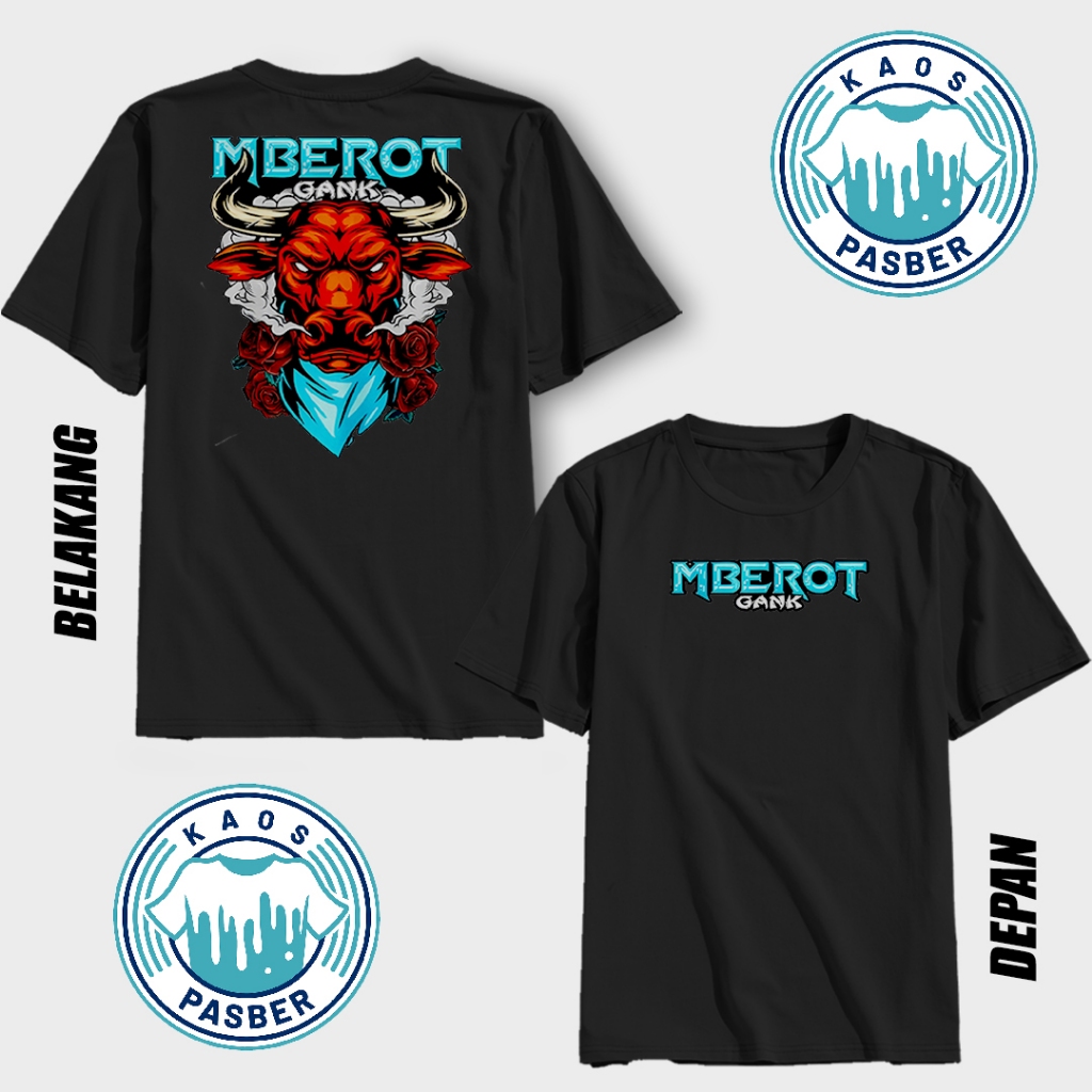 KAOS BANTENGAN MBEROT GANK KAOS BANTENG TERBARU KAOS VIRAL BISA COD