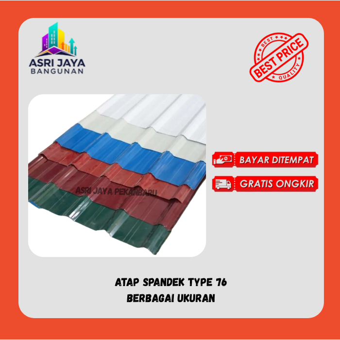 FH Deck Spandek Atap Seng Warna  Elite 76 /Harga Per meter