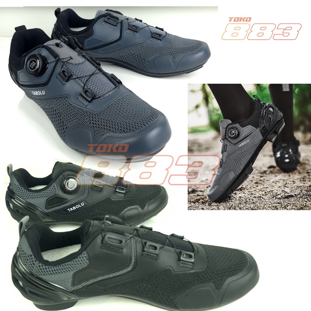 Sepatu Sepeda Tabolu MTB Cycling Shoes Knit