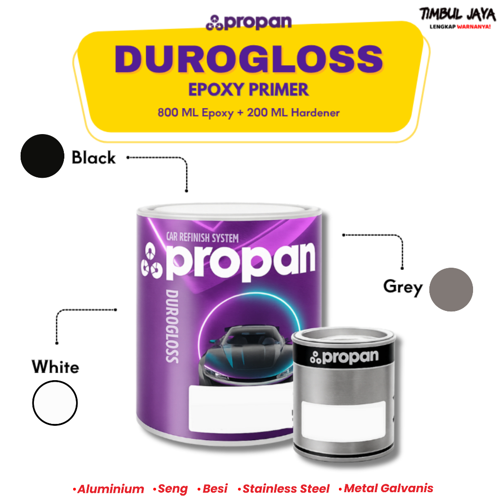 Epoxy Primer Anti Karat Propan Duroglos PCR1000 1 Liter / Epoksi Primer Surfacer / Epoksi Anti Karat