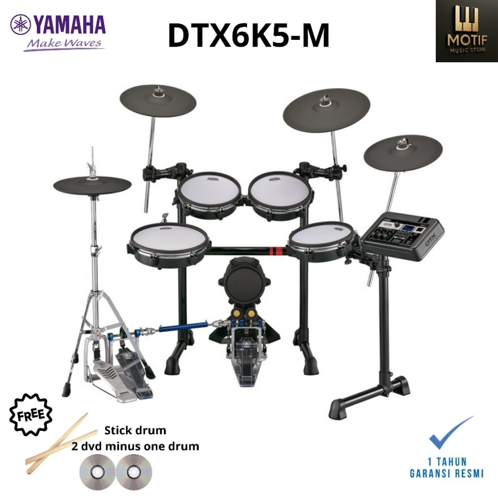 NEW Yamaha DTX6K5-M Drum Elektrik Dengan tampilan Pad terbaru Mesh DTX 6K5 DTX6K5M 6K 5 Digital Gara