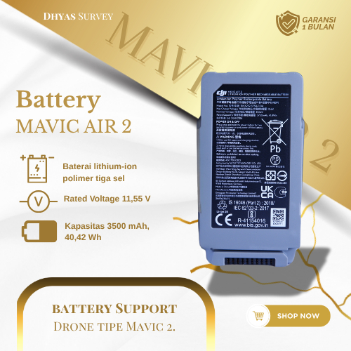 Battery DJI Drone Mavic Air 2 Baterai Drone Mavic Air 2 Mavic 2 Ori