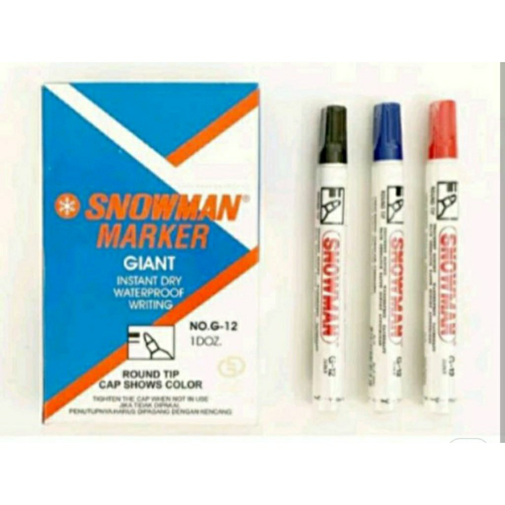 Spidol Pemanen Snowman/Spidol Permanen G12