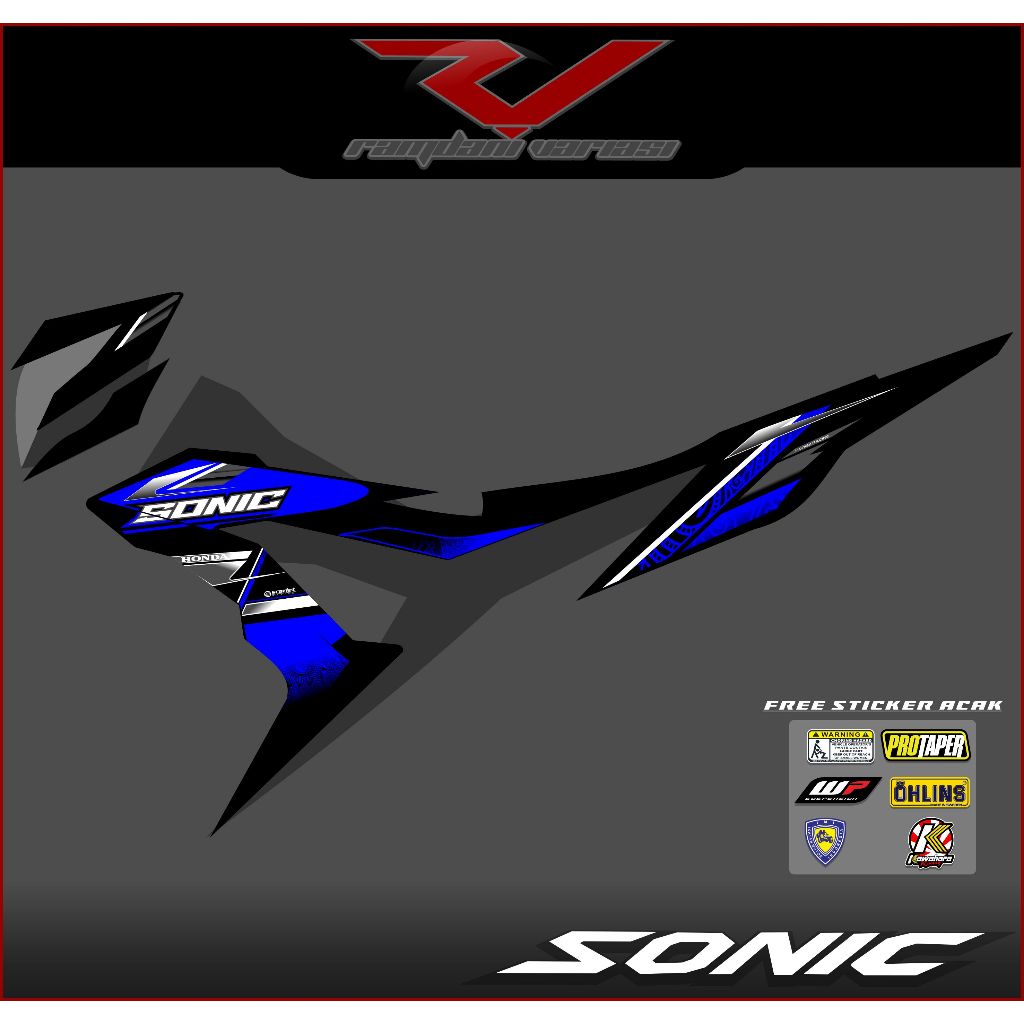 STRIPING HONDA SONIC 150R/STIKER VARIASI SONIC/STRIPING MOTOR SONIC 150R KEREN
