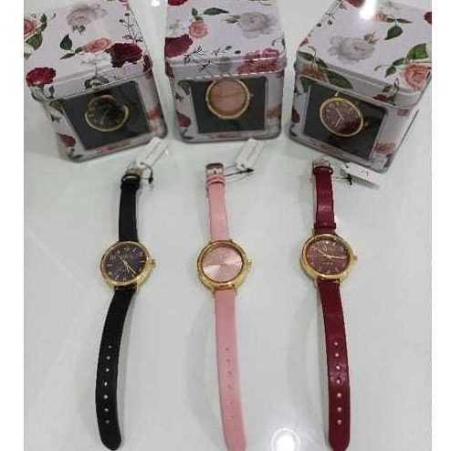 JAM TANGAN WANITA JAM DEANDRA BLACK = JTS25B5 SOPHIE PARIS ORIGINAL
