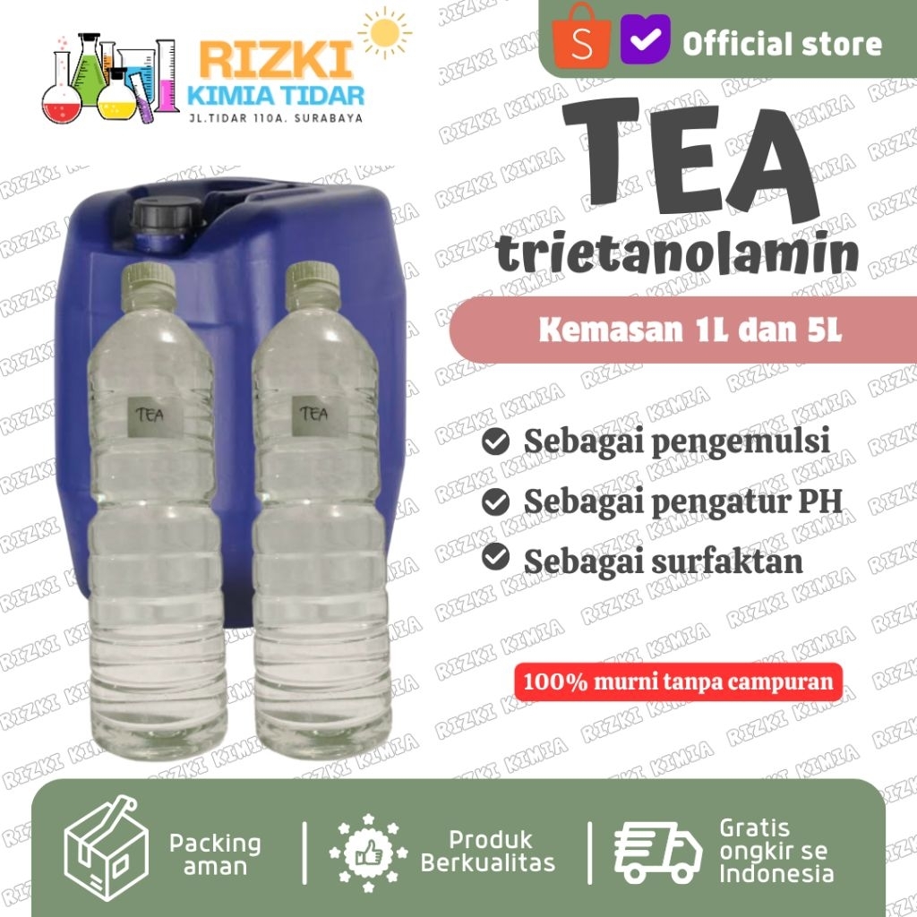 TEA Triethanolamine Murni Emulsifier Pengental Kosmetik