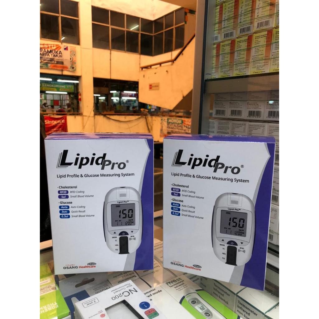 LipidPro Alat Tes Kolestrol Total - Alat Tes Lipid Pro Kolesterol Trigliserida HDL LDL Glucose Meter