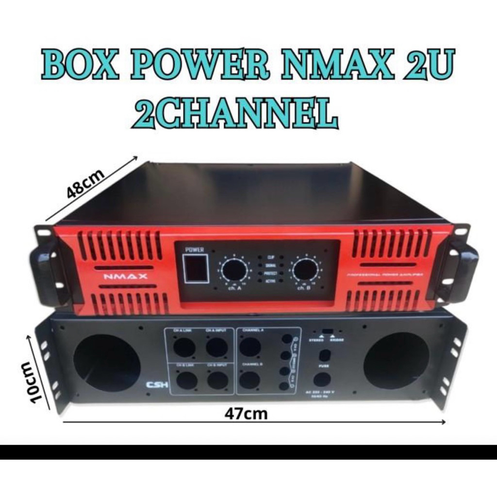 Box Power Amplifier NMAX 2u 2ch
