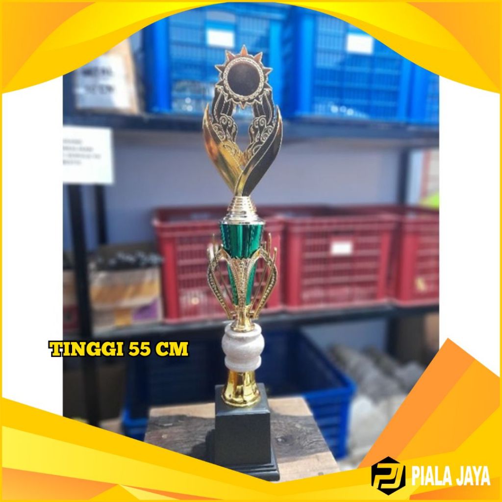 PIALA OSLO KECIL HIJAU | PIALA SET DAN SATUAN | PIALA MURAH