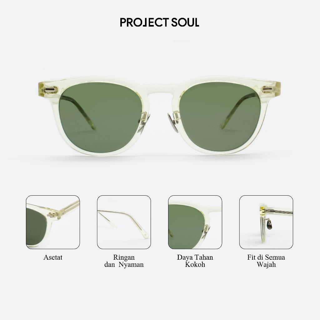 Project Soul - Zulu Sunglasses | Polarized UV-protection | Kacamata hitam Pria Unisex
