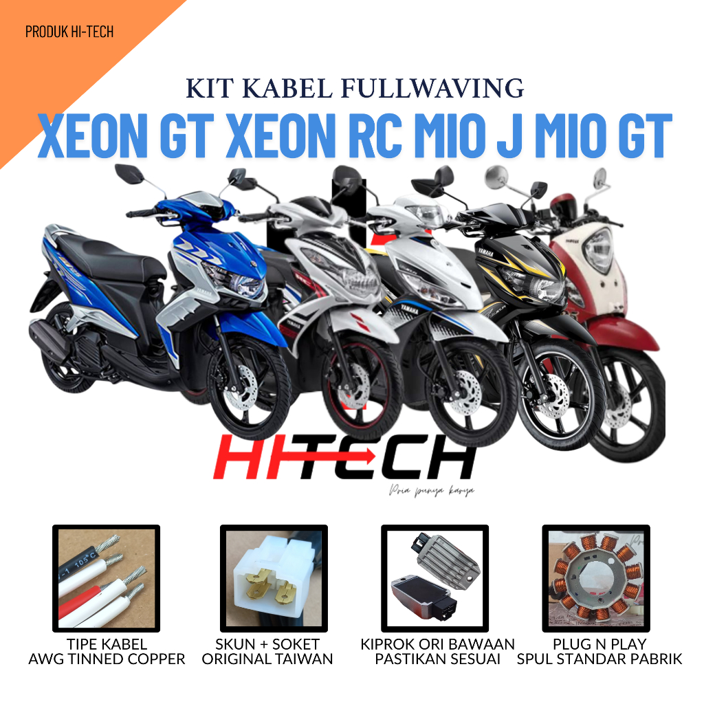 KABEL FULLWAVE YAMAHA XEON GT XEON RC Fi 125 MIO SOUL GT MIO J 125 SET OPSI KIPROK