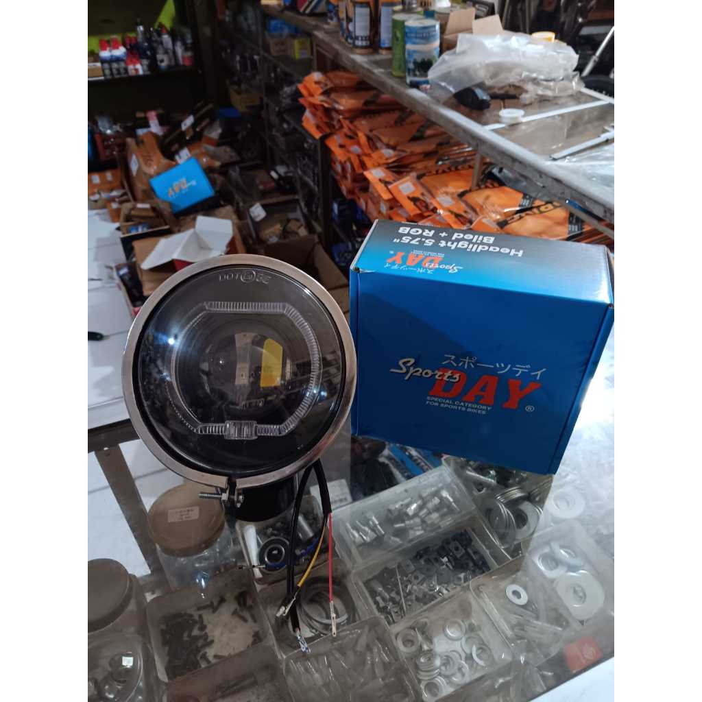 Lampu Depan Biled 2,5inch Day Set Batok L2G CHrome