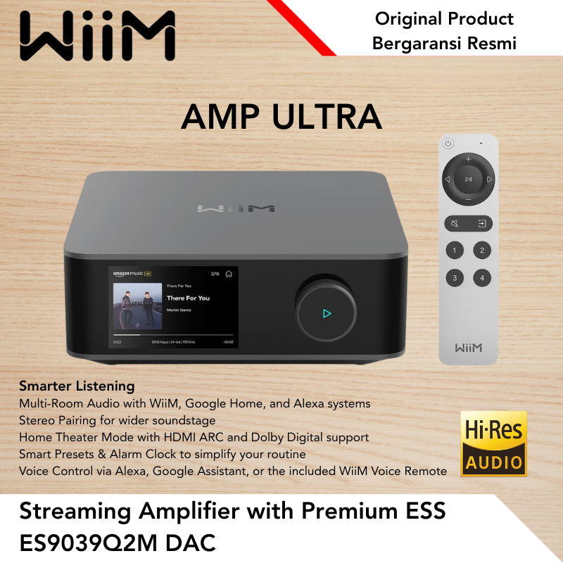 WiiM AMP Ultra Streaming Amplifier with Premium ESS ES9039Q2M DAC