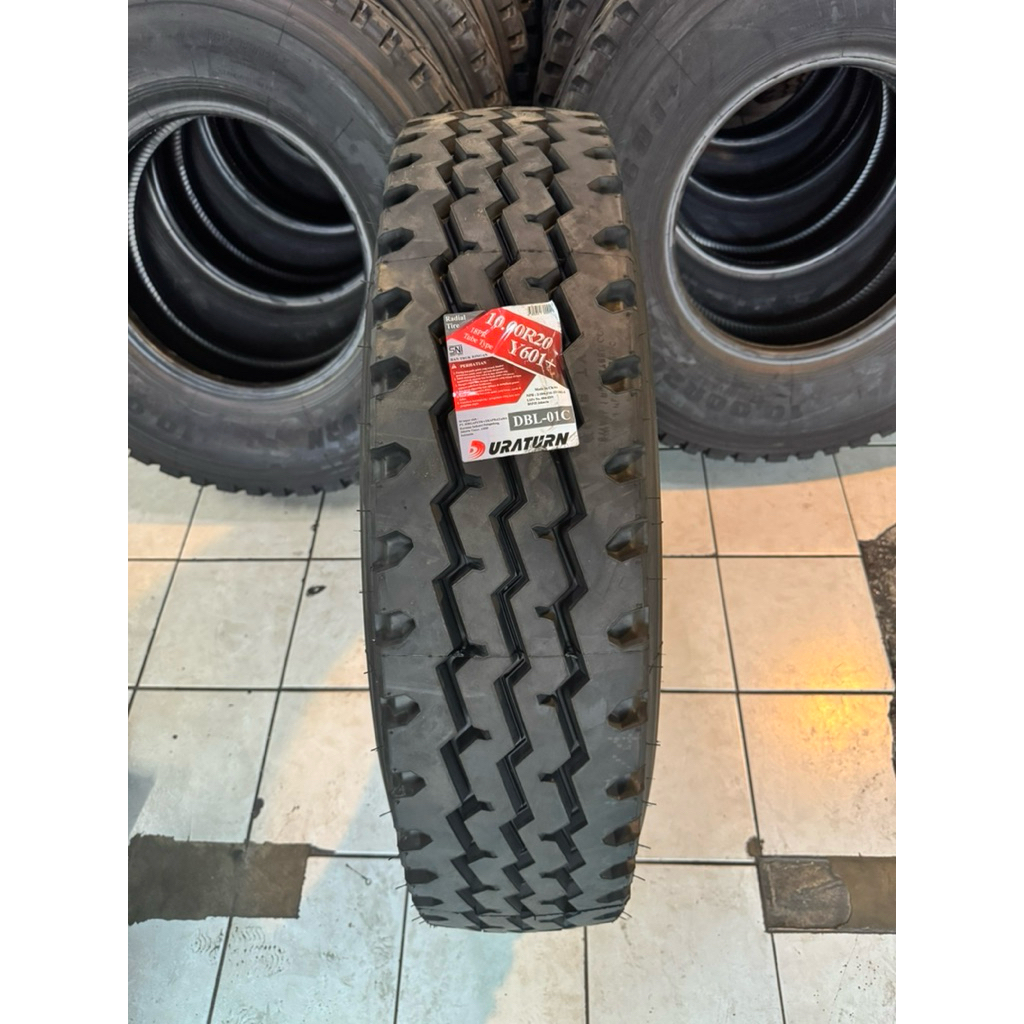 Ban Truk 1000 R20 Duraturn Y601 ban kawat radial 1000R20 18Pr Full Set berikut Ban dalam dan Flap 10