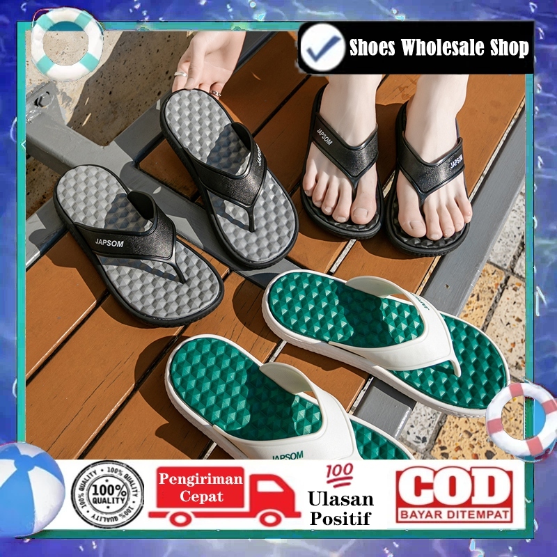 Sandal jepit pria Sendal pria Sandal cowok Sole Lembut Sandal Sandal jepit  Nyaman Anti Slip