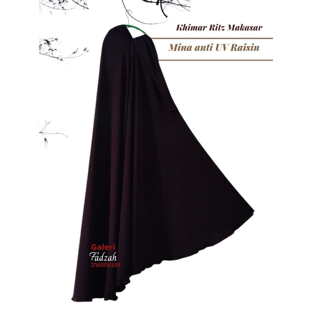 KHIMAR RITZ NON PURDAH - KAIN MINA ANTI UV