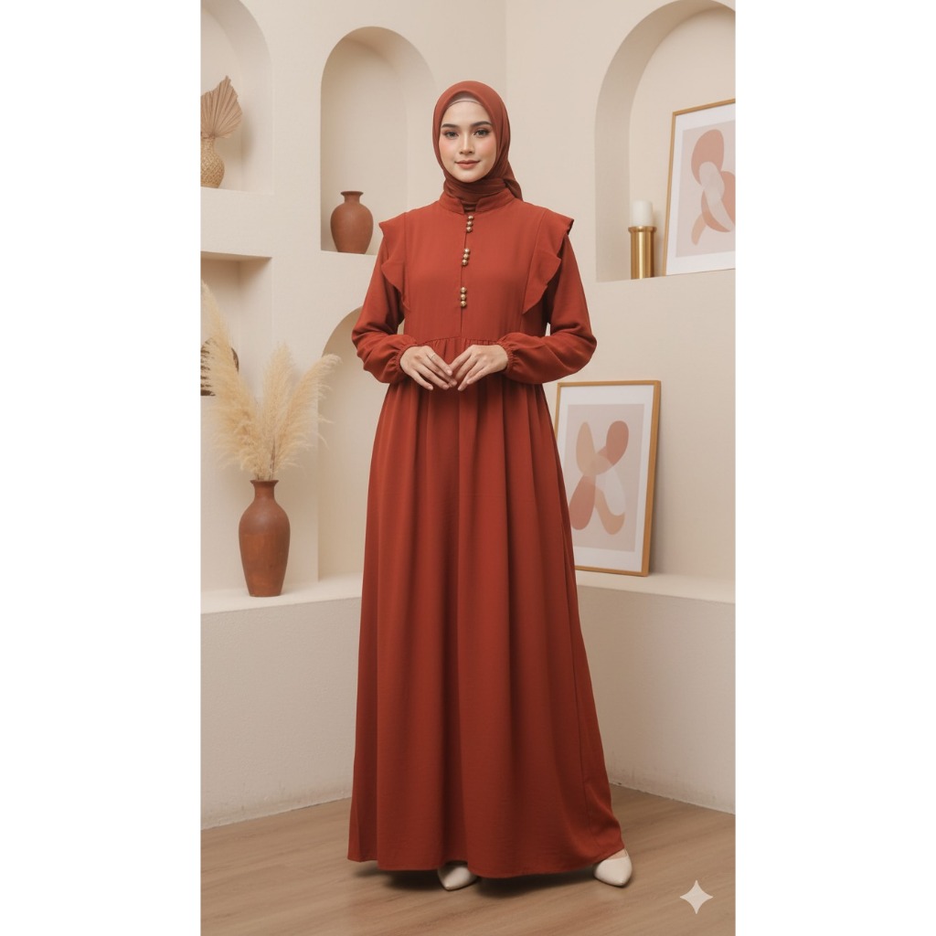 Gamis Crinkle Polos/Gamis LD120/Abaya Simple/ gamis hitam/ gamis wanita hitam/ gamis murah / gamsi j