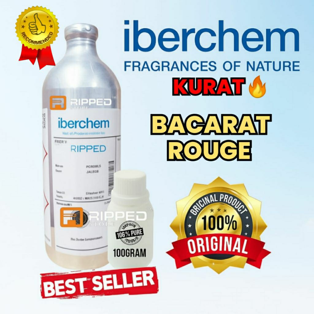 100ml Bibit Parfum Murni Bacarat Baccarat Kurat By Iberchem Original
