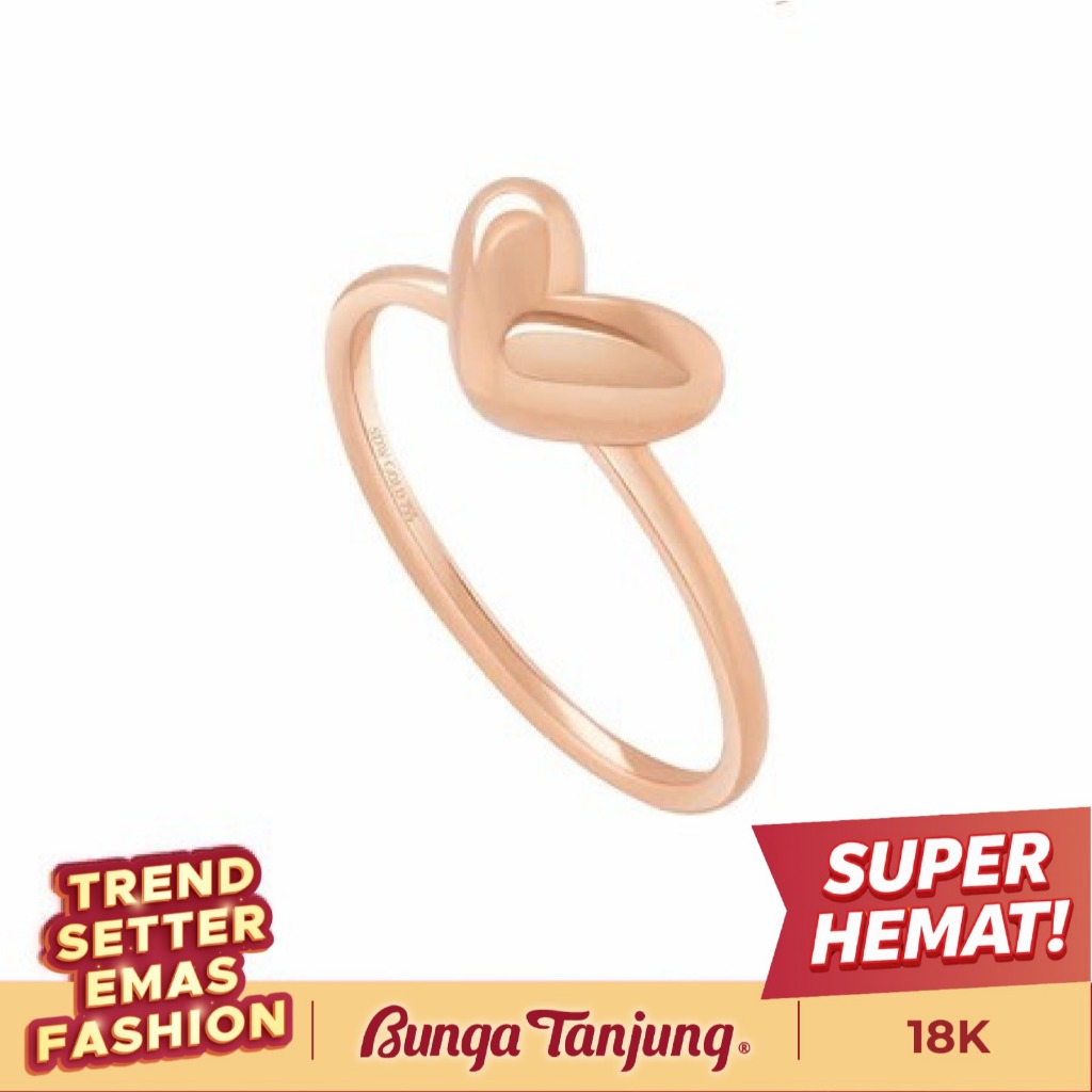 CINCIN GOLDEN LOVE SERIES - SDW GOLD - EMAS 18K - BUNGA TANJUNG