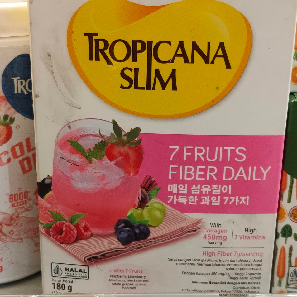 Tropicana Slim 7 Fruits Fiber Daily Diet Drink || Tropicana Slim Diet Drink With Collagen And Fiber