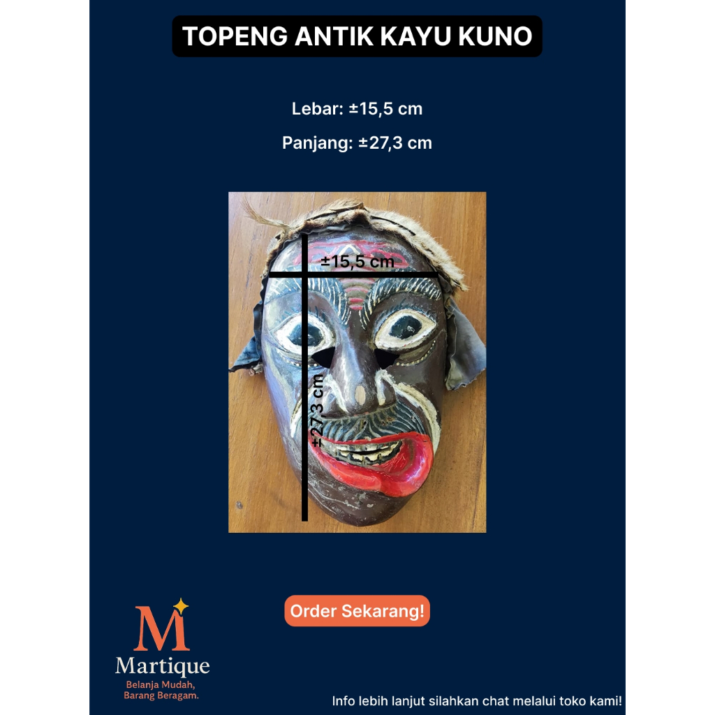 TOPENG ANTIK KAYU KUNO