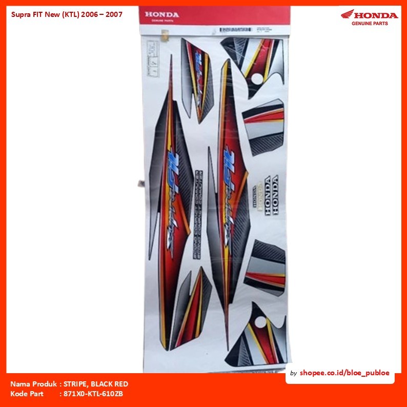 STRIPE, BLACK RED/871X0KTL610ZB