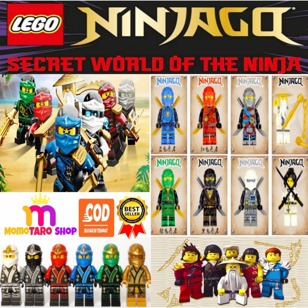 Mainan Lego Ninjago Mini Karakter, Messi, Ronaldo, Dragon Ball, Kamen rider, Army termurah bisa cod