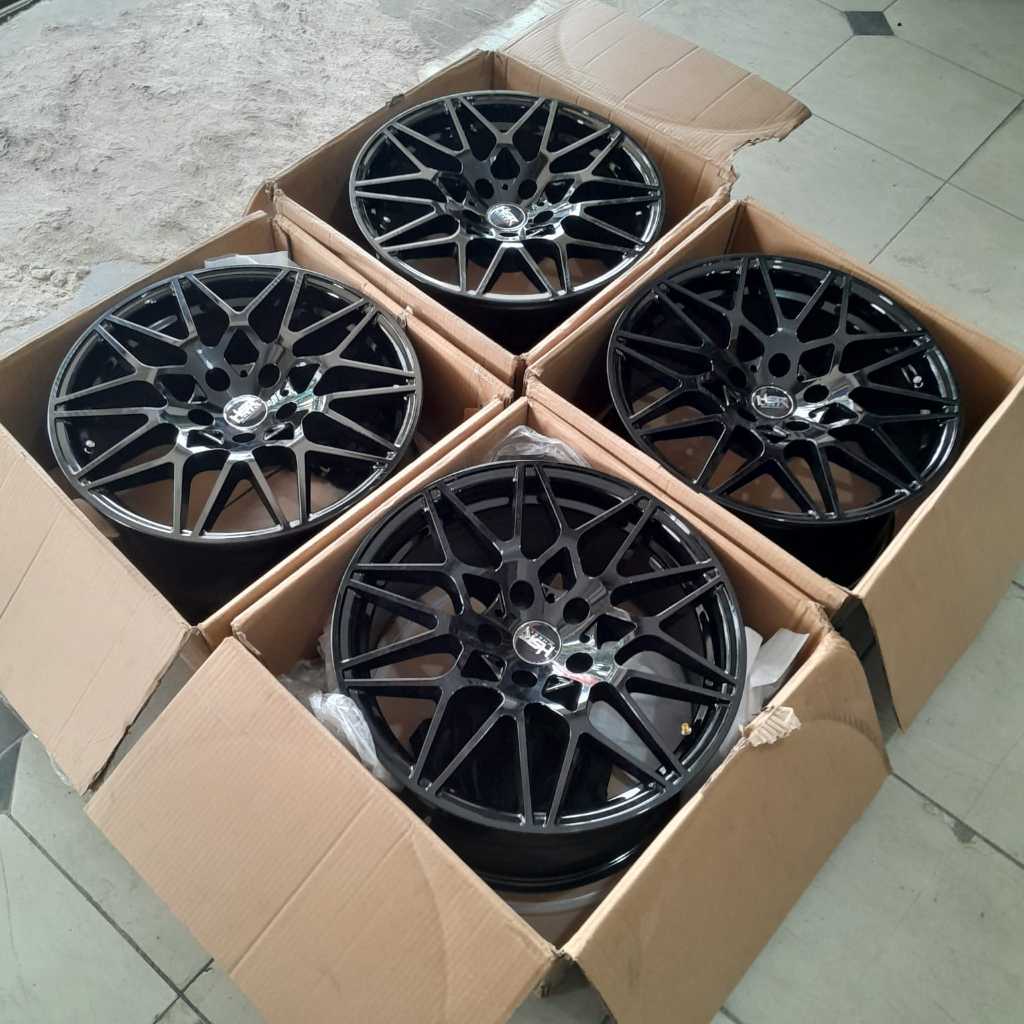 READY VELG SECOND GAMEN HSR R18 X8,5/9,5 5X120 ET25 BLACK TERMURAH TERLENGKAP