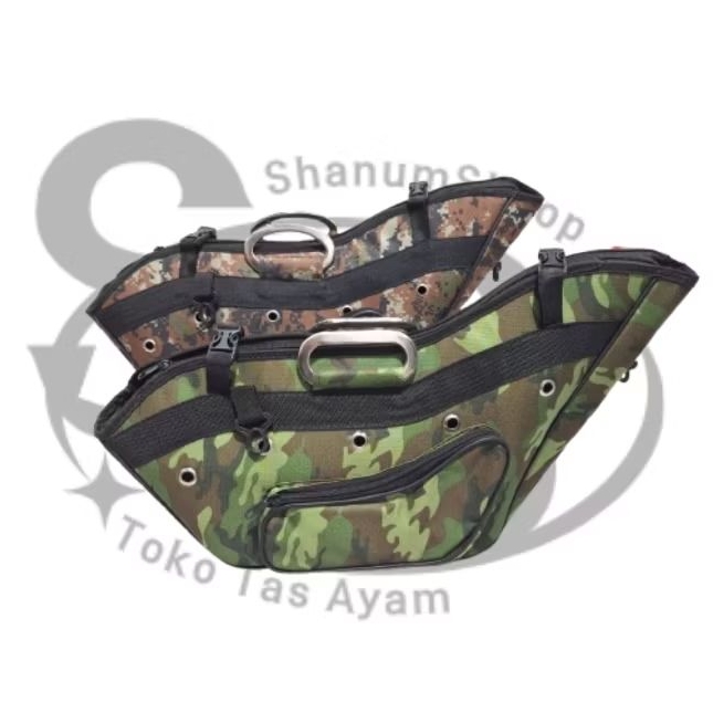 TAS AYAM HUTAN PIKAT LORENG HIJAU 01 / Tas Ayam Hutan Pikat