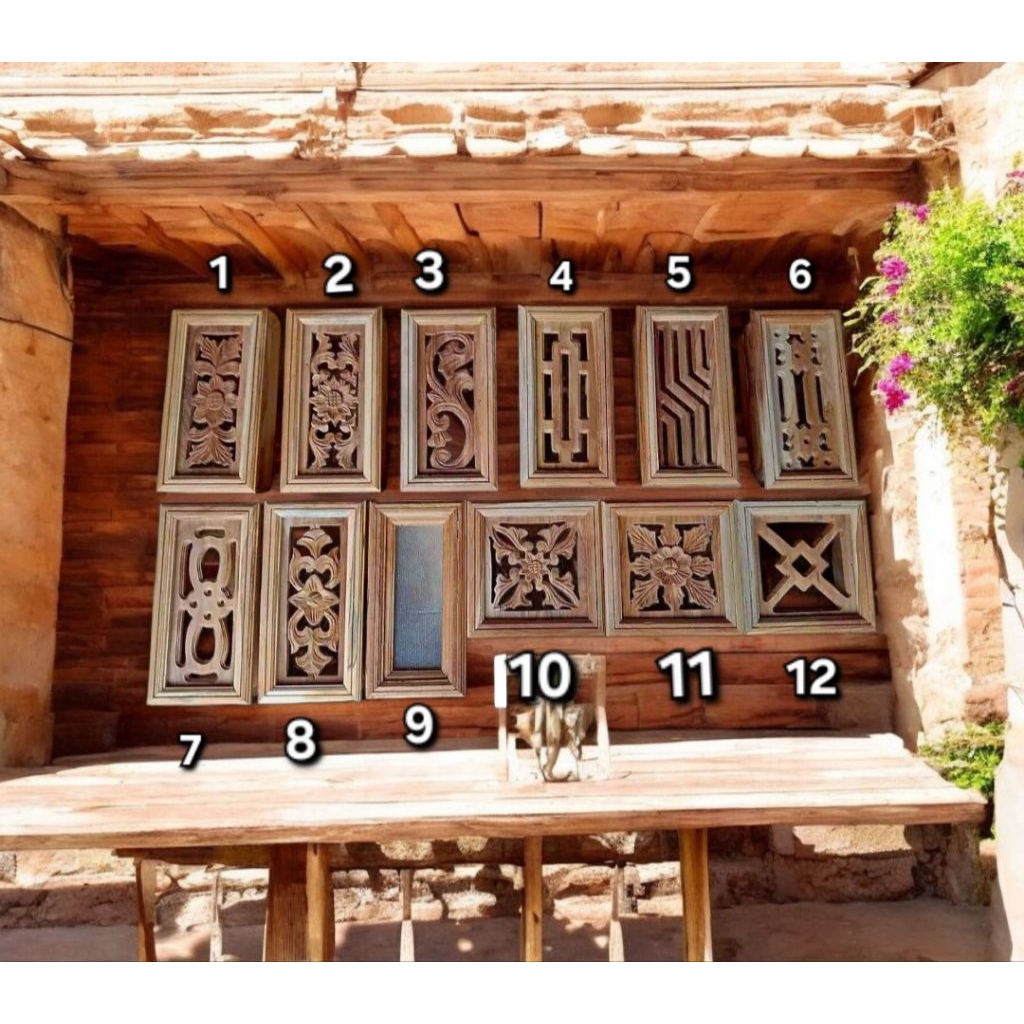 LOSTER KAYU JATI UKIR DAN MINIMALIS