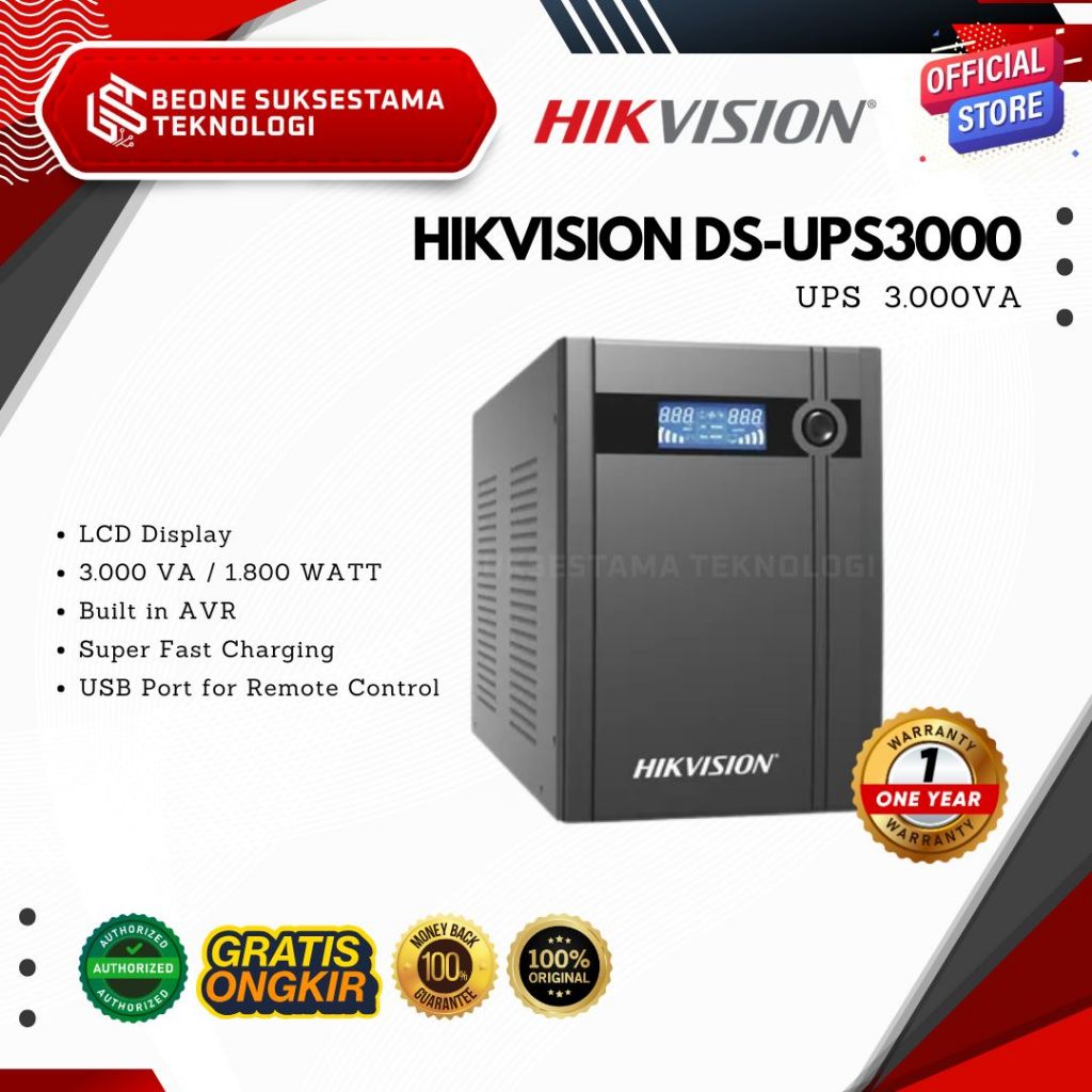 DS-UPS3000 - HIKVISION UPS 3000VA