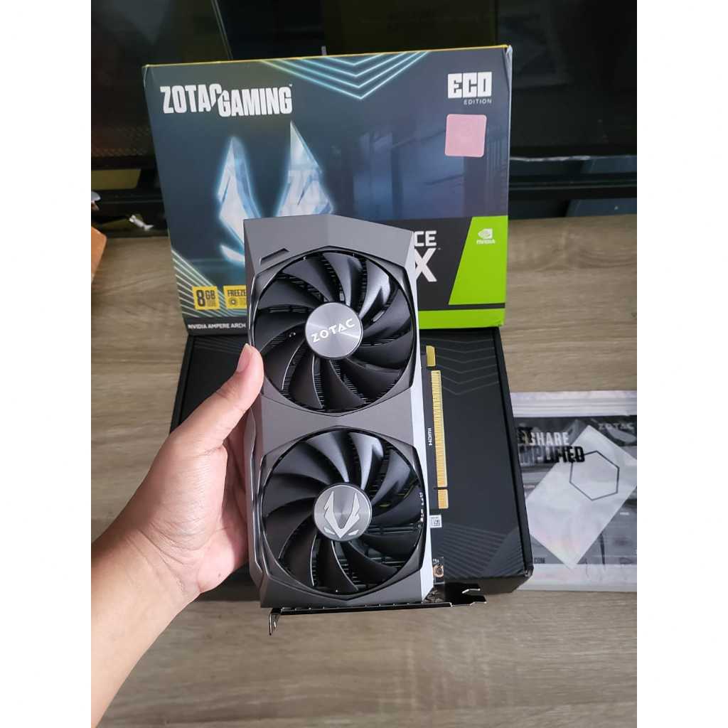VGA NVIDIA ZOTAC VGA GEFORCE RTX 3050 ECO DUAL FAN 8GB GDDR6