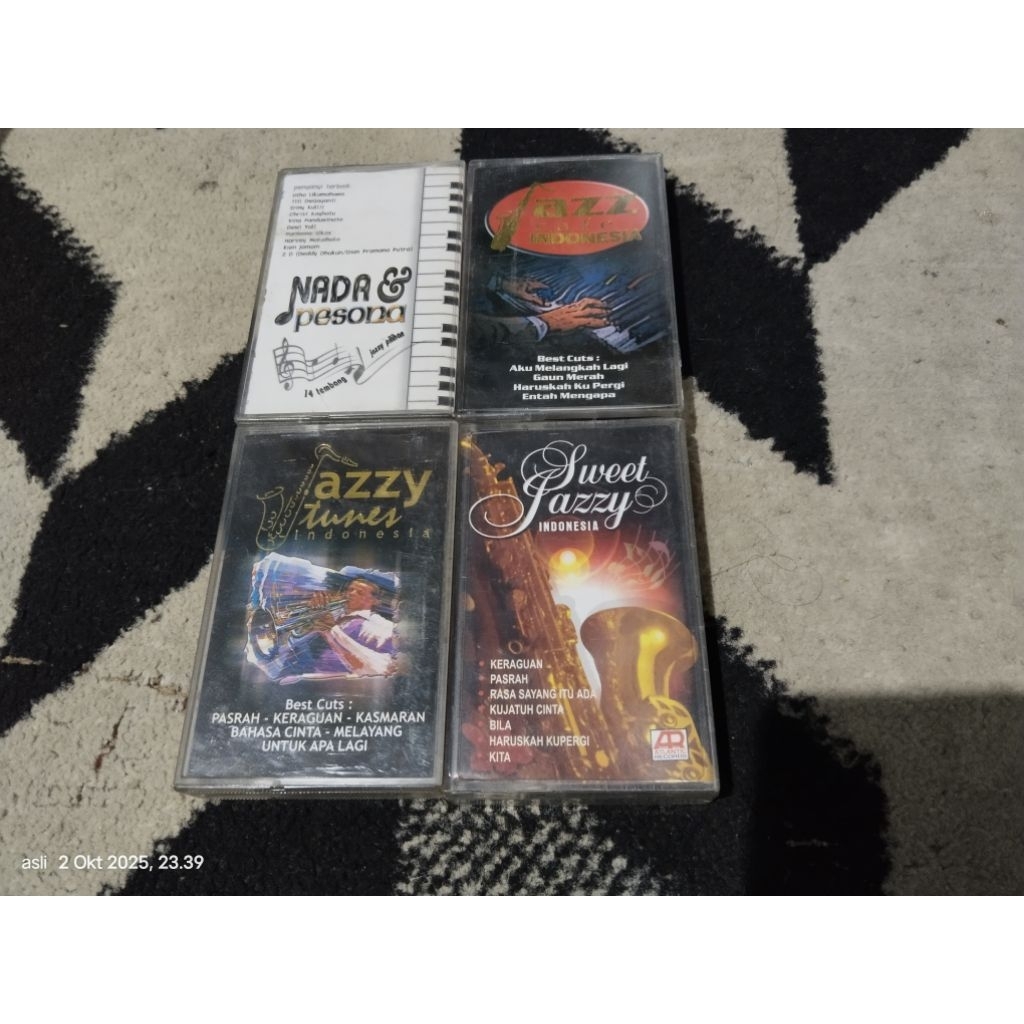 kaset pita jazzy tunes - sweet jazz - jazz indonesia / 4 kaset