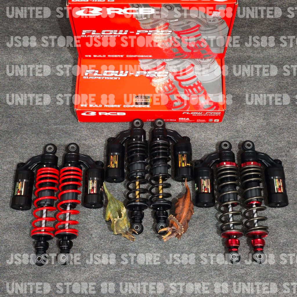 SHOCK BREAKER ORIGINAL RCB FLOW PRO DOUBLE KLIK TABUNG ATAS 275MM 320MM 335MM RX KING TIGER SUPRA X 