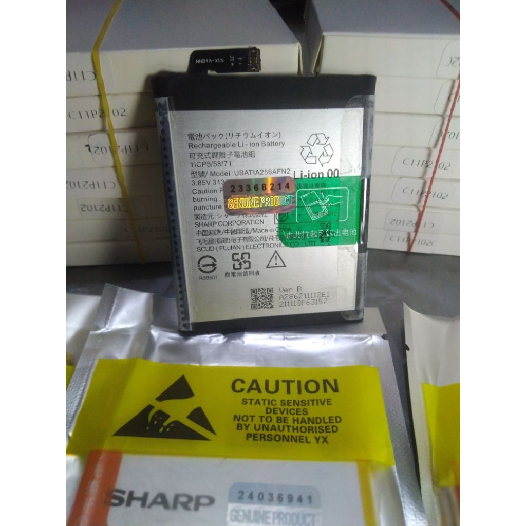 Sharp UBATIA304AFN1 Original 100% GENUINE Battery Batre Baterai Sharp Aquos R 5G R5G SHG01