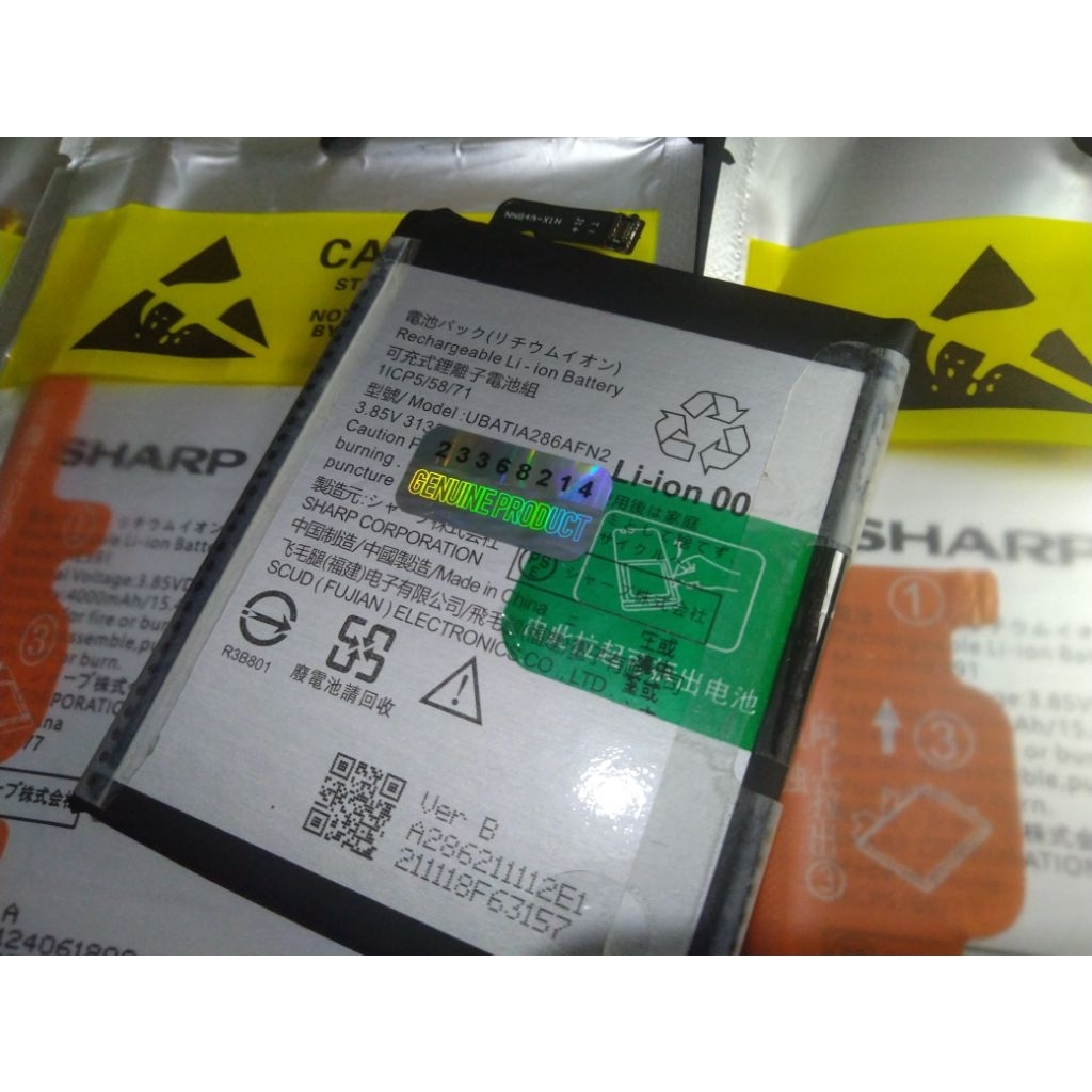 Sharp UBATIA304AFN1 Original 100% GENUINE Batu Batre Battery Baterai Sharp Aquos R 5G R5G SHG01