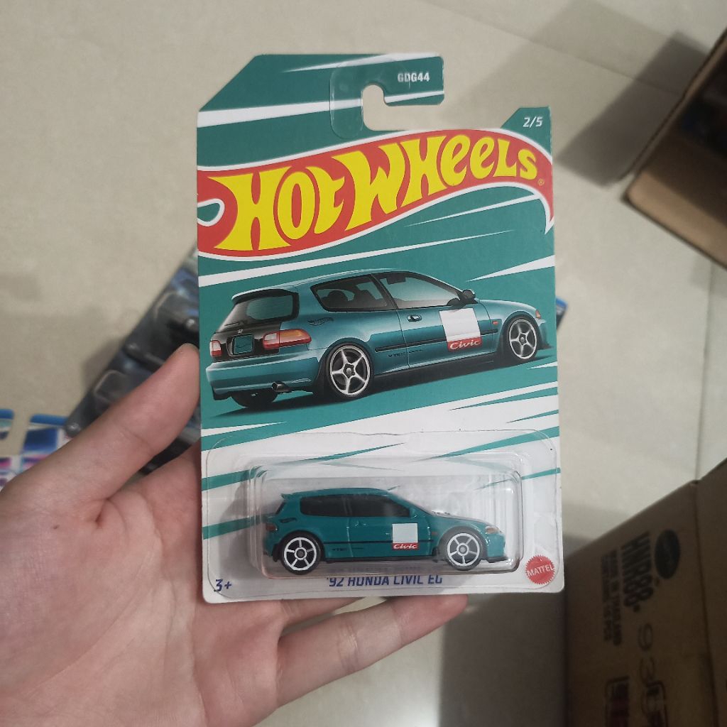 Hotwheels Honda Civic EG Hijau - Honda Series 2021