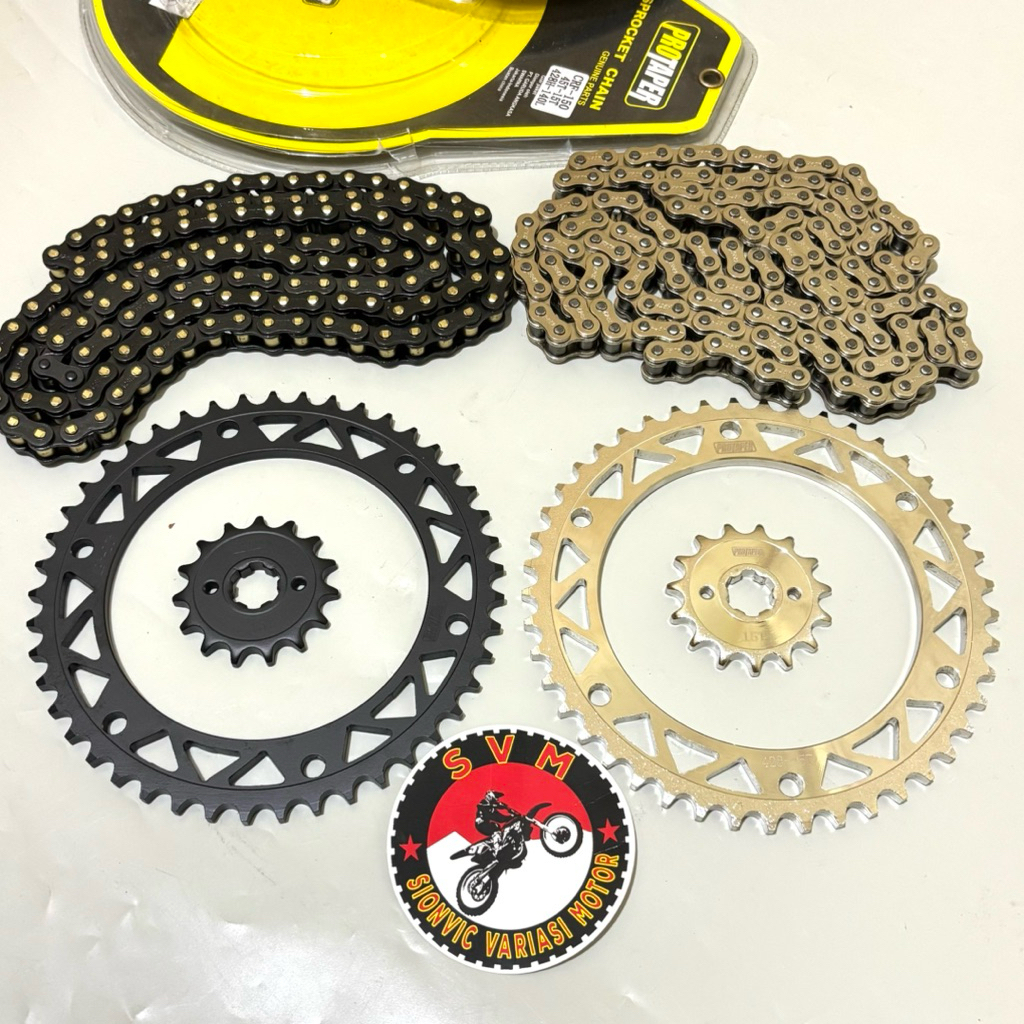 Gear Set CRF 150 Protaper  gir CRF 150 Gir belakang set Rantai gir depan Tarik gigi