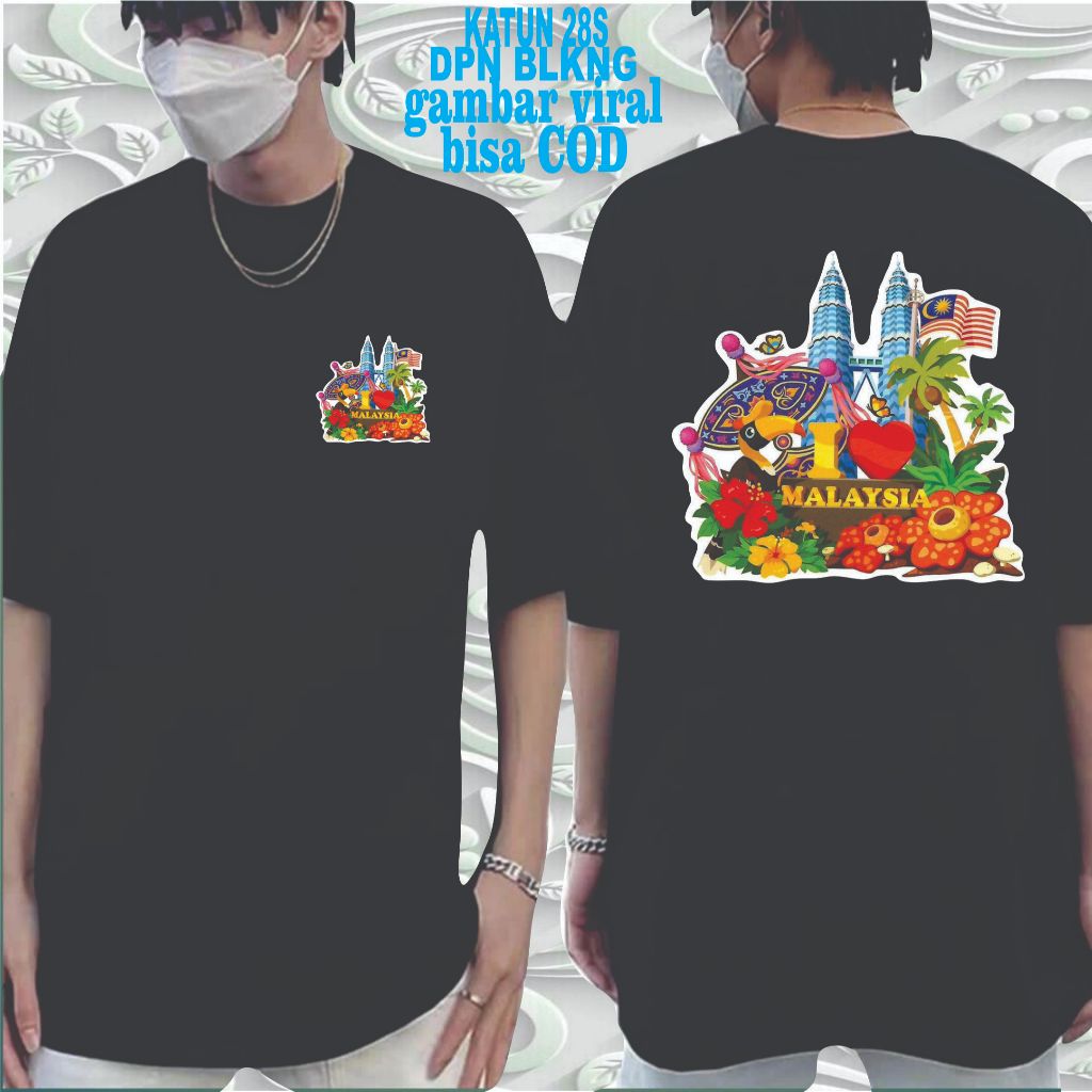 KAOS KATUN/KAOS OLEH OLEH MALAYSIA/SUVERNIR MALAYSIA