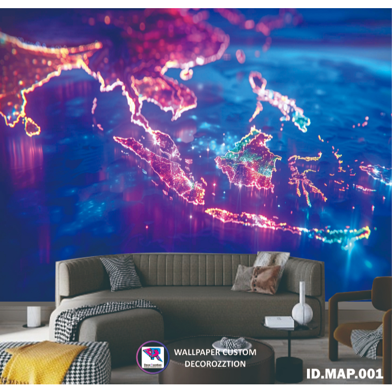 Wallpaper Peta Dunia / Wallpaper 3d Peta Dunia / Wallpaper Vinil Custom 3D