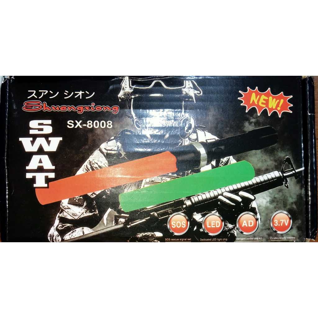 Senter swat police / senter police flashlight / senter + cone lalin