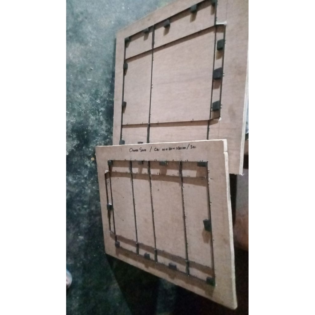 pisaupond kardus custom UK 22,5x14,5x23 & UK 11,5x8x23cm