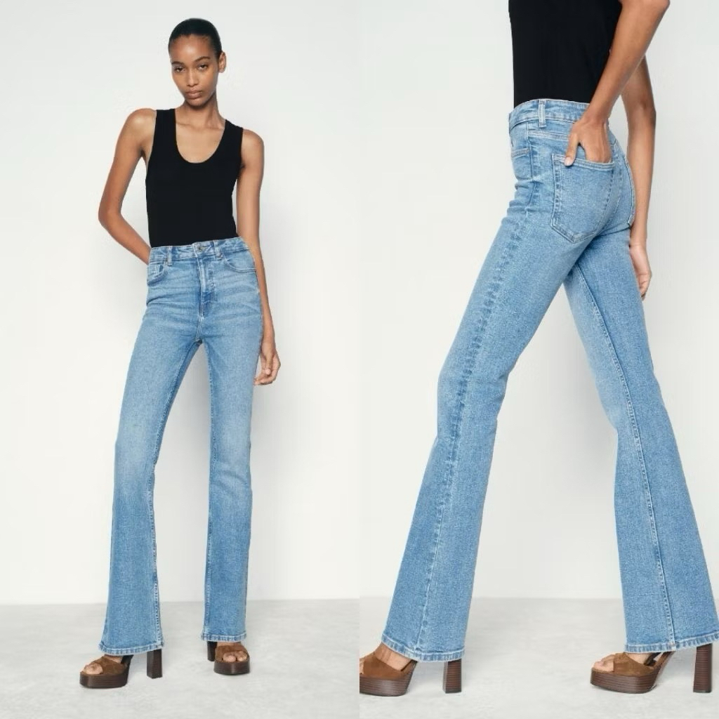 ZARA WOMEN CELANA STRAIGHT JEANS WANITA BARU ASLI ORIGINAL