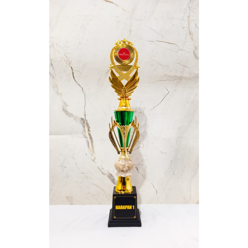 PIALA OSLO KECIL HIJAU | PIALA SET DAN SATUAN | PIALA MURAH