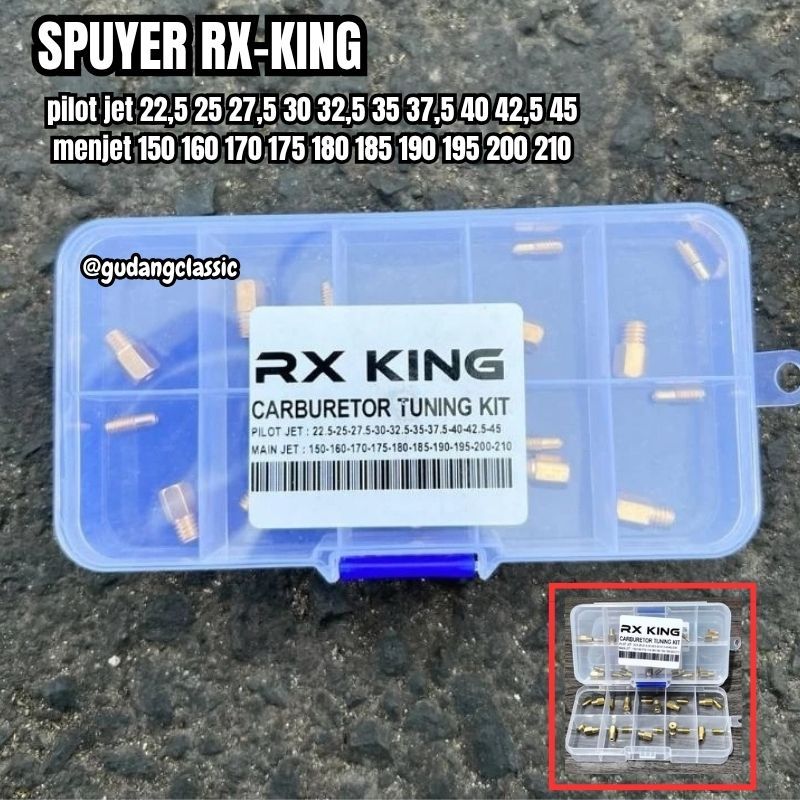 Spuyer set RXking RX-KING pilot jet dan menjet isi 20 pcs